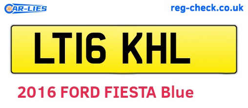 LT16KHL are the vehicle registration plates.