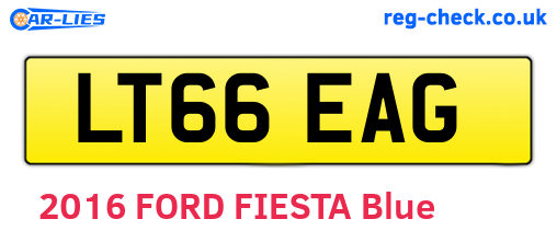 LT66EAG are the vehicle registration plates.