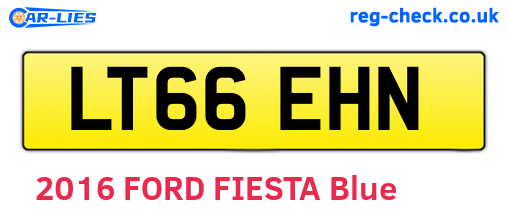 LT66EHN are the vehicle registration plates.