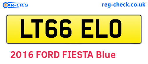 LT66ELO are the vehicle registration plates.
