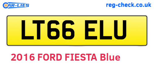 LT66ELU are the vehicle registration plates.