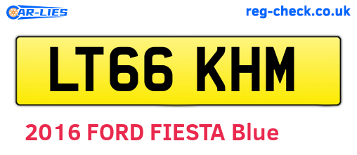 LT66KHM are the vehicle registration plates.