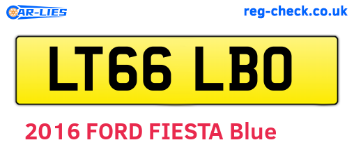 LT66LBO are the vehicle registration plates.