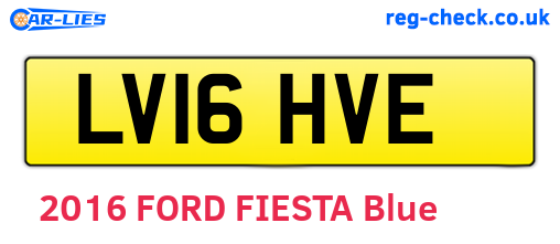 LV16HVE are the vehicle registration plates.