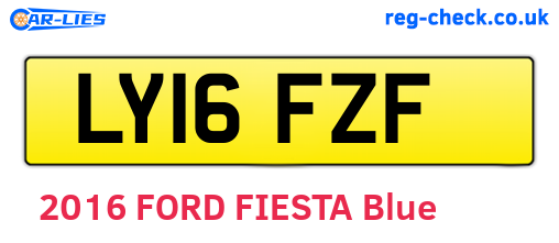 LY16FZF are the vehicle registration plates.