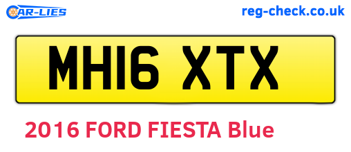 MH16XTX are the vehicle registration plates.