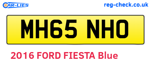 MH65NHO are the vehicle registration plates.