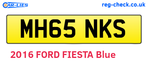 MH65NKS are the vehicle registration plates.