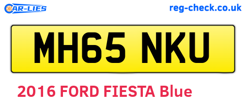 MH65NKU are the vehicle registration plates.