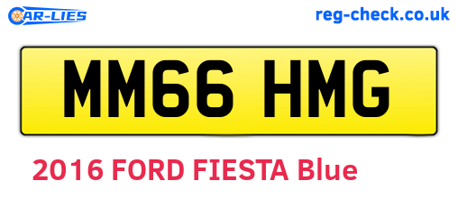 MM66HMG are the vehicle registration plates.