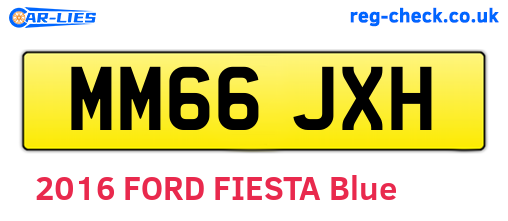 MM66JXH are the vehicle registration plates.
