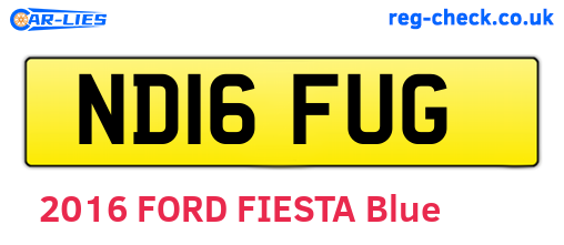 ND16FUG are the vehicle registration plates.