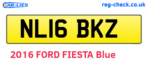 NL16BKZ are the vehicle registration plates.