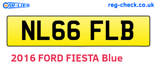 NL66FLB are the vehicle registration plates.