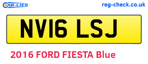 NV16LSJ are the vehicle registration plates.