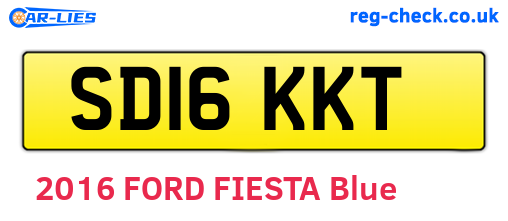 SD16KKT are the vehicle registration plates.