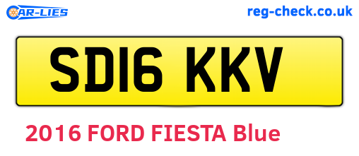 SD16KKV are the vehicle registration plates.