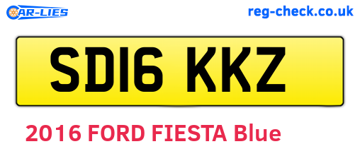 SD16KKZ are the vehicle registration plates.