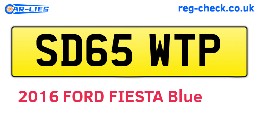 SD65WTP are the vehicle registration plates.