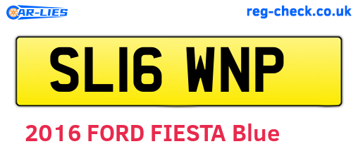 SL16WNP are the vehicle registration plates.