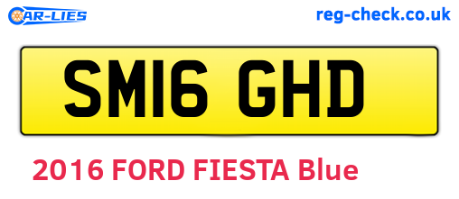 SM16GHD are the vehicle registration plates.