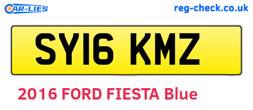 SY16KMZ are the vehicle registration plates.