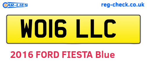 WO16LLC are the vehicle registration plates.