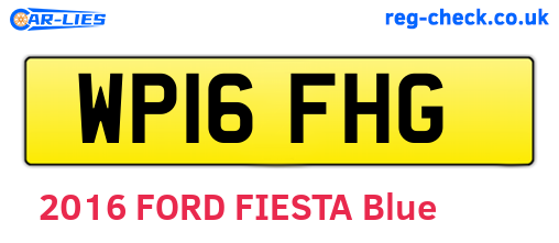 WP16FHG are the vehicle registration plates.