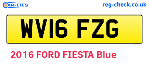 WV16FZG are the vehicle registration plates.