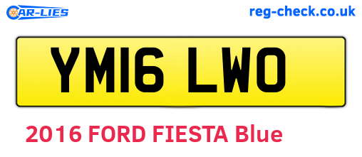 YM16LWO are the vehicle registration plates.