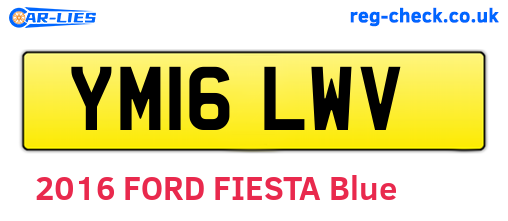 YM16LWV are the vehicle registration plates.
