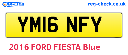 YM16NFY are the vehicle registration plates.