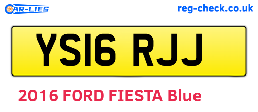 YS16RJJ are the vehicle registration plates.
