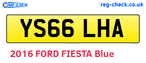 YS66LHA are the vehicle registration plates.