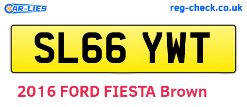 SL66YWT are the vehicle registration plates.