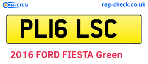 PL16LSC are the vehicle registration plates.