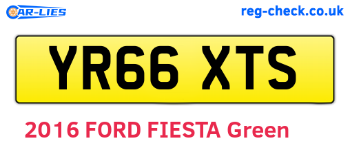 YR66XTS are the vehicle registration plates.