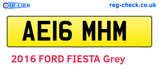 AE16MHM are the vehicle registration plates.