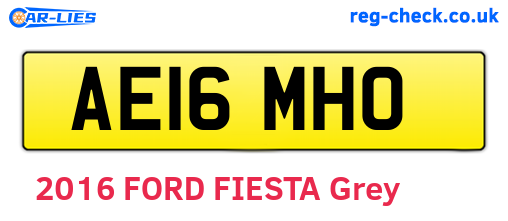 AE16MHO are the vehicle registration plates.