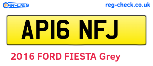 AP16NFJ are the vehicle registration plates.