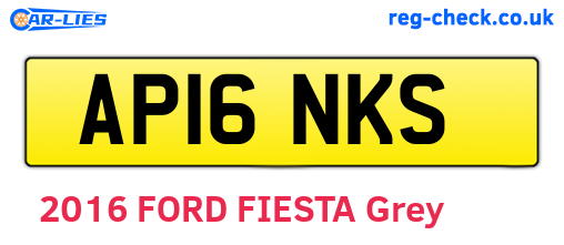AP16NKS are the vehicle registration plates.