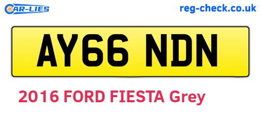 AY66NDN are the vehicle registration plates.