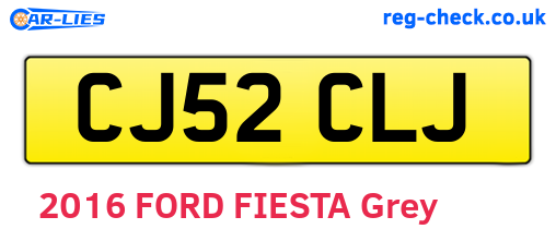 CJ52CLJ are the vehicle registration plates.