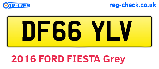 DF66YLV are the vehicle registration plates.