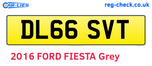 DL66SVT are the vehicle registration plates.
