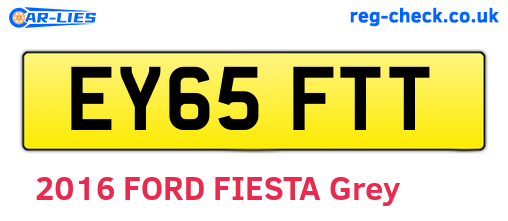 EY65FTT are the vehicle registration plates.