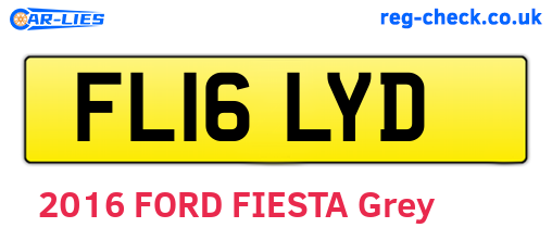 FL16LYD are the vehicle registration plates.