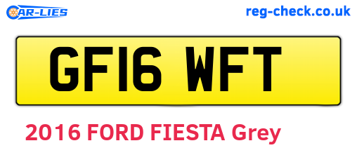 GF16WFT are the vehicle registration plates.