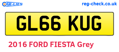 GL66KUG are the vehicle registration plates.