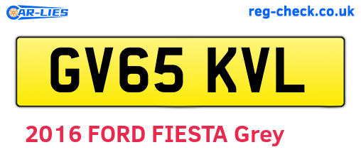 GV65KVL are the vehicle registration plates.